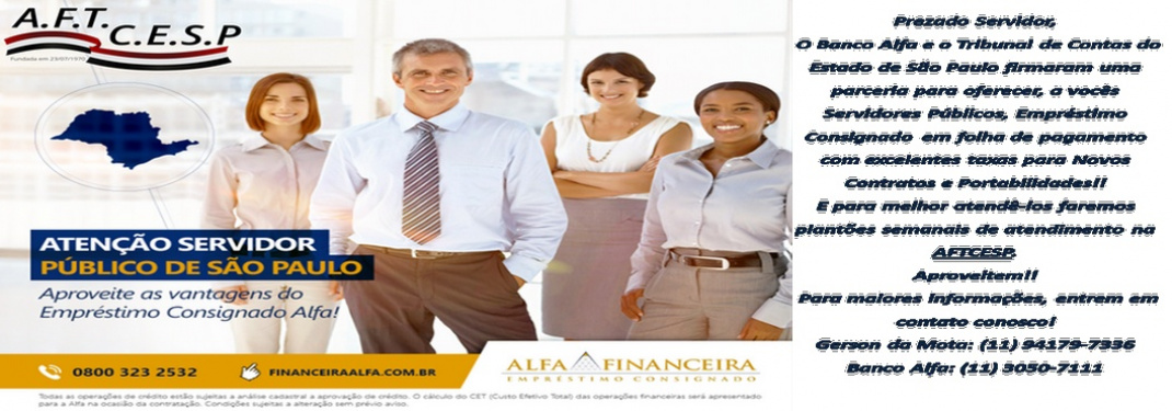 Empréstimo Consignado Banco Alfa - Excelentes taxas - Informe-se !!