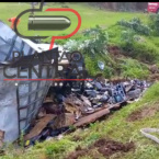 hauahuahauhauhauahhauhauahuahuahauhuCaminhão carregado de lubrificantes fica totalmente destruído ao tombar na BR 364 e motorista saí ileso