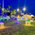 hauahuahauhauhauahhauhauahuahuahauhu*Energisa inaugura iluminação de Natal* Milhares de lâmpadas LED ornamentam a parte externa da sede da empresa, na avenida Imigrantes*