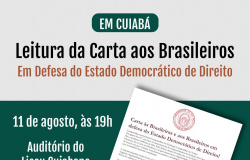 LEITURA DA CARTA AOS BRASILEIROS - Em Defesa  do Estado Democrático de Direito