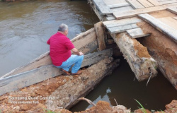 Presidente da Câmara Municipal de Alta Floresta cobra recuperação urgente da ponte do Rio Brilhante