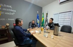João Batista visita o RAIO da PMMT e firma parcerias