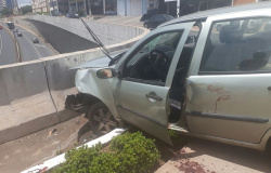 Servidor público fica gravemente ferido após acidente em avenida de Cuiabá