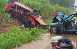 Acidente na BR-163 entre Sorriso e Lucas do Rio Verde deixa um morto e 5 feridos