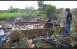 MATUPA: Irmãos morrem carbonizados em incêndio em residência na comunidade Santo Antônio