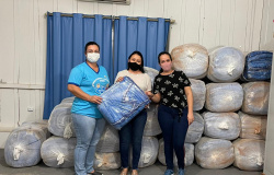 Secretaria de Assistência Social de Apiacás recebeu 400 cobertores do Programa Aconchego