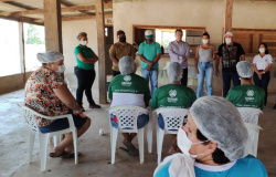 PARANAITA: Prefeito Osmar e equipe acompanha finalização de cursos do SENAR no Assentamento São Pedro