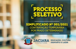 PROCESSO SELETIVO SIMPLIFICADO Nº 001/2021