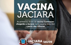 O município de Jaciara inicia vacinação contra à COVID-19