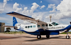Empresa de linhas areas apresentar projeto para voos regulares em Tangar