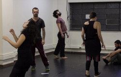 Encontro prático Fracasso - plano coreográfico para o apocalipse do corpo - Bruno Moreno, Isabella Gonçalves e Renato Sircilli