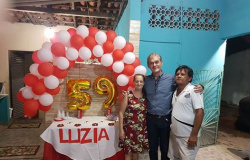 #Deontem, estive comemorando o aniversário da Srª Luzia, esposa do meu amigo Nervan. Felicidades!!