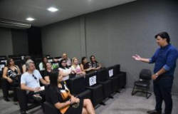 Representantes da Ageprev-MS visitam a sede do Cuiabá Prev para conhecer o funcionamento do sistema de tecnologia e informação