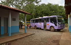 Município de Jangada recebe a equipe do ônibus Lilás da Setasc