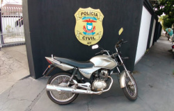 Em ação rápida, Polícia Civil recupera motocicleta furtada em Barra do Garças