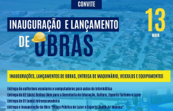 ANIVERSÁRIO DE NOVA OLÍMPIA - Convite Ato Cívico e Inaugurações