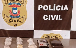 Três suspeitos por tráfico de drogas são presos em flagrante pela Polícia Civil