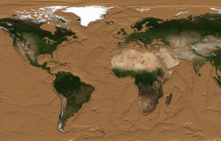 Como o mundo pareceria se os oceanos ficassem completamente secos?