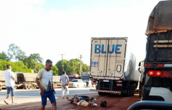 Homem morre esmagado ao tentar atravessar rodovia BR 163/364 em Rosário Oeste