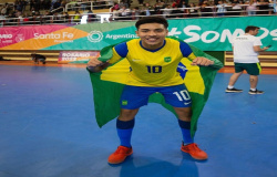 Cuiabano Thierry Henrri marca na final contra a Argentina e Brasil conquista os Jogos Sul-Americanos