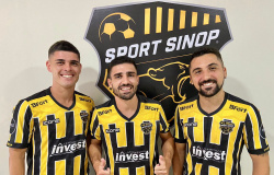 Sport Sinop contrata zagueiro, meio-campo e atacante para disputa do Mato-grossense