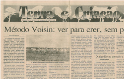1997 - Artigos de Jurandir Melado sobre a Fazenda Ecológica e Pastoreio Voisin