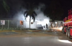 PRESO EM LUCAS: Jovem alega que apanhou da polícia e ateou fogo em viatura 'tremendo de raiva'