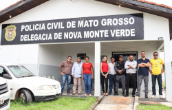 Claudinei destina emendas e recebe demandas da segurança pública em Nova Monte Verde