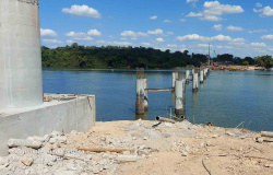 Presidente da Câmara de Alta Floresta destaca avanço na construção de ponte sobre o Rio Teles Pires