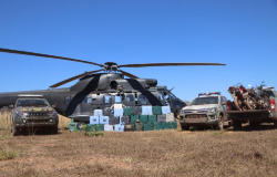 Ação conjunta apreende quase uma tonelada de cocaína na fronteira com a Bolívia