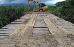 Prefeitura de Carlinda recupera ponte na MT419