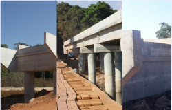 Prefeita de Nova Monte Verde cobra agilidade nas obras em encabeçamento das pontes de concreto na MT-208