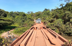 Aripuanã: Estrada da MT-208 é interditada para reparo em ponte do Rio Loreto