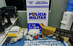 PM prende membro de organização criminosa com tabletes e 103 porções de cocaína