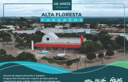 Águas Alta Floresta celebra os 46 anos de fundação da cidade