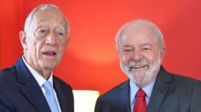 Visitando o Brasil, presidente de Portugal se encontra com Lula em São Paulo