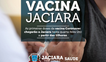 O município de Jaciara inicia vacinação contra à COVID-19