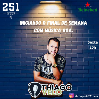 Show ao vivo Thiago Velo - Choperia 251
