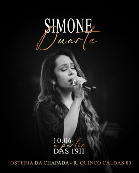 Show Simone Duarte na Osteria