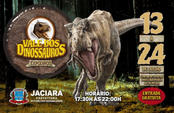 Pátio do Centro de Eventos dará espaço ao “Vale dos Dinossauros”