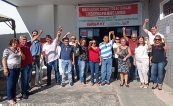 Sintuf-MT participa de ato na Superintendência do Ministério do Trabalho em Cuiabá-MT