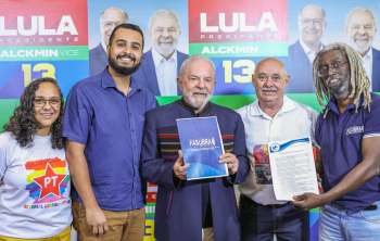 FASUBRA Sindical entrega Plataforma Programática e Eleitoral ao candidato Lula