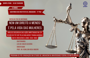 Doutorado: Leia Oliveira defende tese da mulher trabalhadora nesta quinta-feira (16)