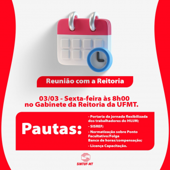 Sintuf e Reitoria da UFMT debatem pauta dos trabalhadores do hospital universitário