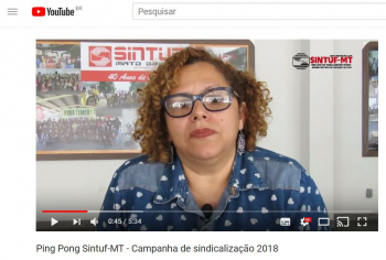 Pin Pong Sintuf-MT: Campanha de Sindicalização 2018