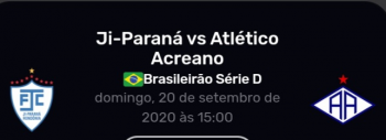Acompanhe ao vivo Ji-Paraná FC x Atlético  Acreano