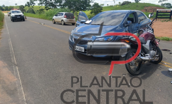 Motociclista é socorrido ao Hospital após colisão com veículo que realizou conversão em Rodovia de Rondônia