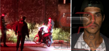 Ex-presidiário com tornozeleira e motoneta com registro de furto/roubo e crivado de balas em Ji-Paraná