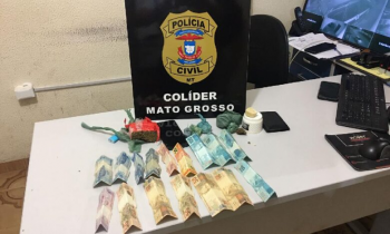 Polícia Civil prende traficante com drogas e dinheiro oriundo do tráfico em Colíder