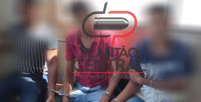 Guarnição de Rádio Patrulha prende três jovens e apreendeu pistola 9mm em Ji-Paraná